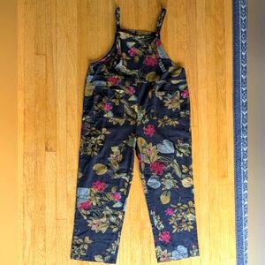 EUC Emery Rose Floral 100% Cotton Overalls Size XXL